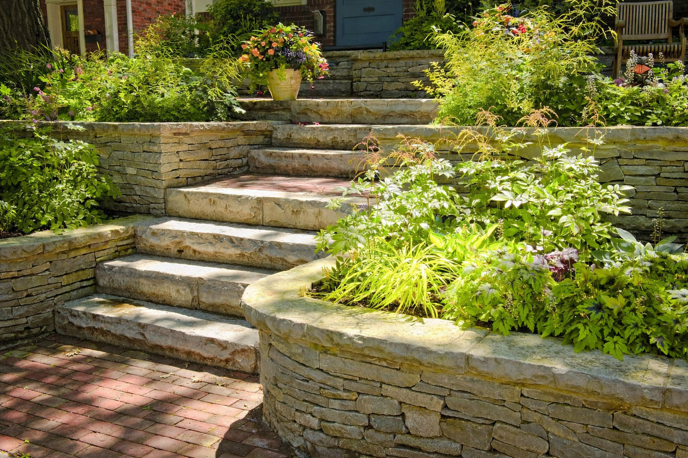 Retaining wall construction